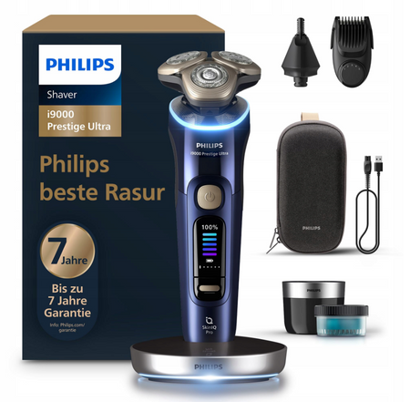 GOLARKA MĘSKA PHILIPS SHAVER I9000 PRESTIGE ULTRA XP9401/38 ZESTAW Z ETUI