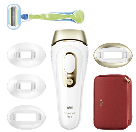 Depilator laserowy IPL Braun PL5382 + końcówki + kosmetyczka + maszynka