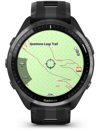 Smartwatch sportowy Garmin Forerunner 965 Czarny Szary Tytan DLC 010-02809-10