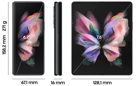 Samsung Galaxy Z FOLD 3 SM-F926 12/256GB Czarny