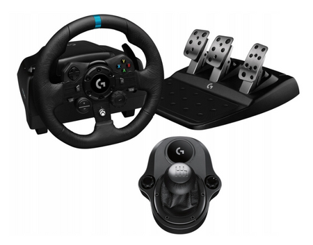 Kierownica Logitech Driving Force G923 Xbox PC + Skrzynia biegów Shifter