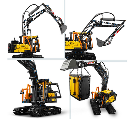 LEGO Technic 42175 Ciężarówka Volvo FMX i koparka elektryczna EC230