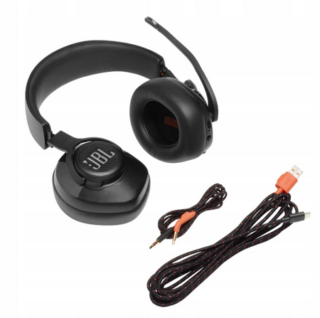 Słuchawki przewodowe wokółuszne JBL Quantum 400 Mikrofon Czarne Black