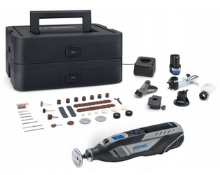 SZLIFIERKA 12V DREMEL 8250 PLATINUM BEZSZCZOTKOWA 2x2,0Ah + 5/65 AKCESORIÓW