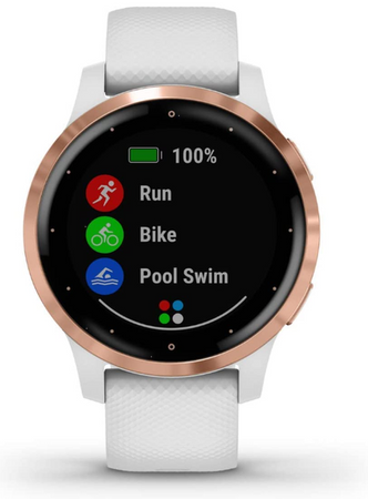 GARMIN Vivoactive 4s Biały różowozłote zapięcie