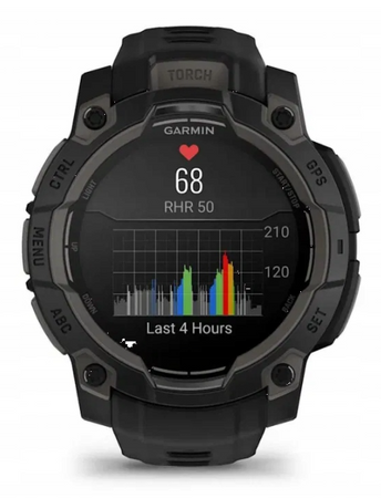 Smartwatch Garmin Instinct 3 Amoled 45mm Czarny Black 010-02936-00 NOWY