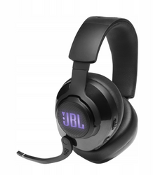 Słuchawki przewodowe wokółuszne JBL Quantum 400 Mikrofon Czarne Black