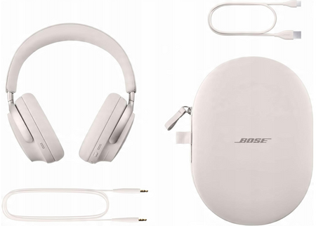 Słuchawki bezprzewodowe Bose QuietComfort Ultra Nauszne Bluetooth 5.3 Biały