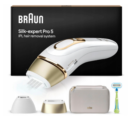 Depilator laserowy BRAUN Silk-expert Pro 5 PL5159 + Kosmetyczka + Maszynka