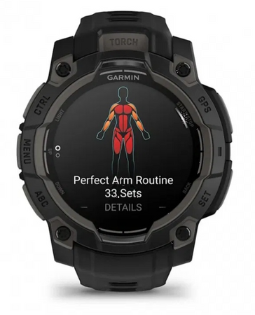 Smartwatch Garmin Instinct 3 Amoled 45mm Czarny Black 010-02936-00 NOWY