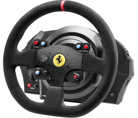 Kierownica Thrustmaster T300 Ferrari Alcantara PS 4 5 Pro Slim Pedały T3PA