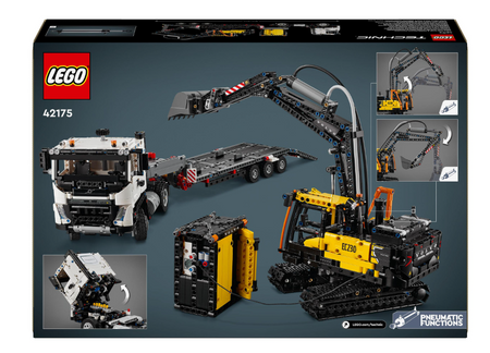 LEGO Technic 42175 Ciężarówka Volvo FMX i koparka elektryczna EC230