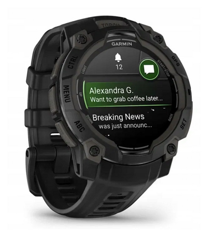 Smartwatch Garmin Instinct 3 Amoled 45mm Czarny Black 010-02936-00 NOWY