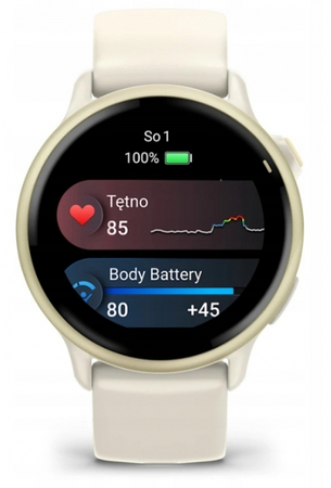 Smartwatch Garmin Vivoactive 6 Beżowy Lunar Gold 010-02985-01