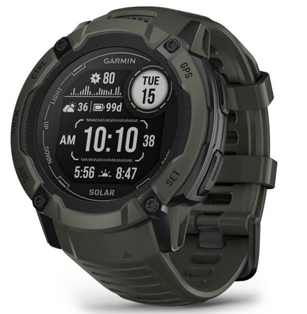 Smartwatch sportowy Garmin Instinct 2X Solar Zielony Mchowy 010-02805-05