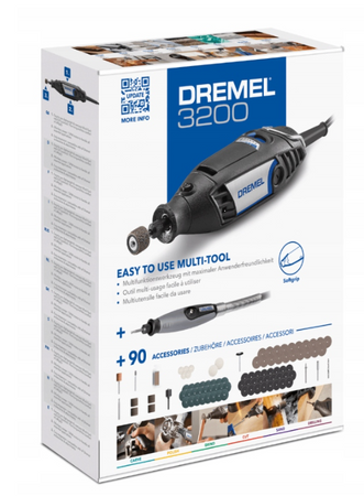 Szlifierka wysokoobrotowa DREMEL 3200 + 90 AKCESORIÓW + WAŁEK GIĘTKI