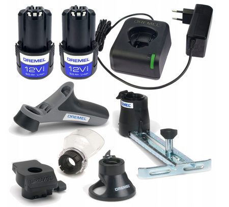 SZLIFIERKA 12V DREMEL 8250 PLATINUM BEZSZCZOTKOWA 2x2,0Ah + 5/65 AKCESORIÓW