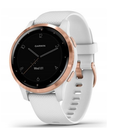 GARMIN Vivoactive 4s Biały różowozłote zapięcie