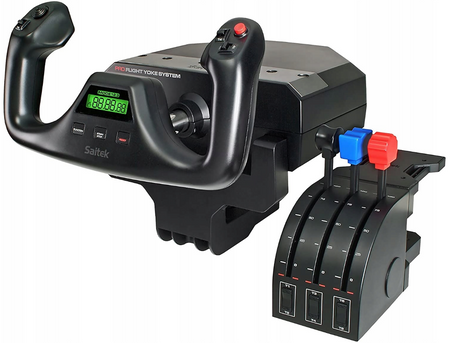 Joystick Logitech PRO FLIGHT Yoke System Komplet Wolant + Przepustnica NOWY
