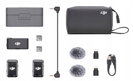 Bezprzewodowy system transmisji audio DJI Mic 2 (2 TX + 1 RX + Etui)