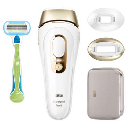 Depilator laserowy BRAUN Silk-expert Pro 5 PL5159 + Kosmetyczka + Maszynka