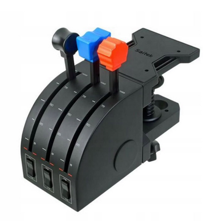 Joystick Logitech PRO FLIGHT Yoke System Komplet Wolant + Przepustnica NOWY