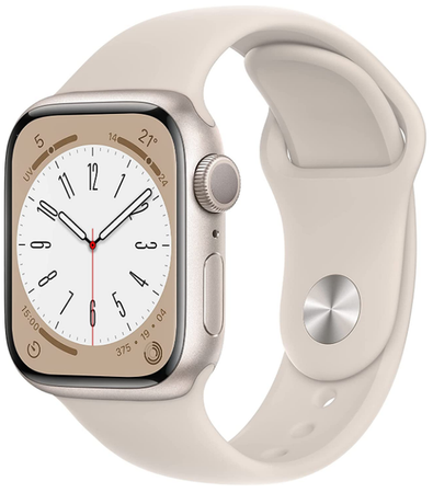 Apple Watch Series 8 GPS 41mm Księżycowa Poświata Złoty