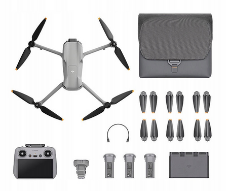 Dron DJI Mavic Air 3 z kontrolerem DJI RC 2 + Zestaw Fly More Combo