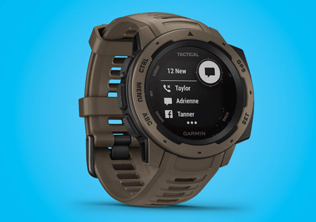 GARMIN Instinct Tactical GPS Baro Jasnobrązowy Taktyczny