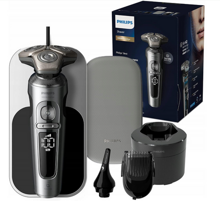 GOLARKA PHILIPS SP9885/35 S9000 Prestige Mata QI WET&DRY TRYMER BAZA + ETUI