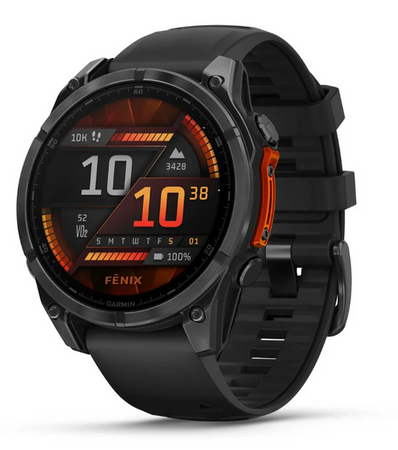 Garmin Fenix 8 47mm Slate Gray z Czarnym Paskiem