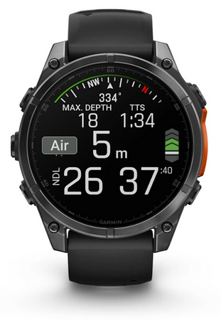 Garmin Fenix 8 47mm Slate Gray z Czarnym Paskiem