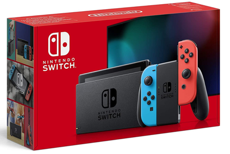 KONSOLA NINTENDO SWITCH V2 NOWY MODEL 2019 NOWA NIEBIESKO CZERWONA