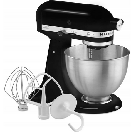 Robot planetarny KitchenAid 5K45SSEOB 4,3L Czarny Kuchenny Mikser Melakser