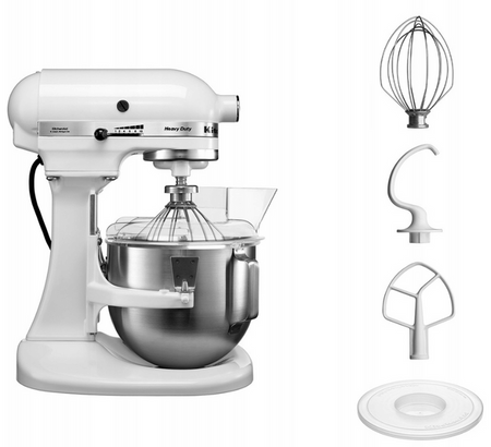 Robot planetarny KitchenAid 5KPM5EWH Heavy Duty 315W Biały Kuchenny Mikser