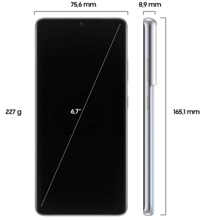 Samsung Galaxy S21 Ultra 5G SM-G998 16/512GB Srebrny Phantom Silver