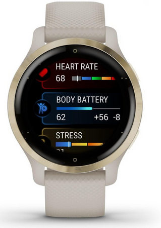 Smartwatch Garmin Venu 2S Jasnozłoty Złoty