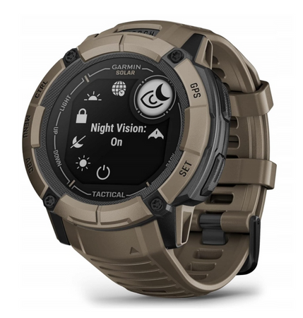 Smartwatch sportowy Garmin Instinct 2X Solar Tactical Brązowy 010-02805-02