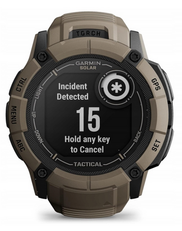 Smartwatch sportowy Garmin Instinct 2X Solar Tactical Brązowy 010-02805-02