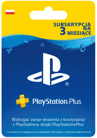Sony PlayStation Plus 90 dni / 3 miesiące