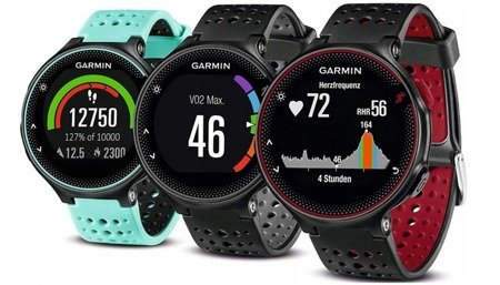 Zegarek Garmin Forerunner 235 HR Czarno-Szary